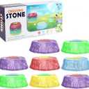Light Up Musical Stepping Stones, Light Up Stepping Stones, Glow In The Dark Stepping Stones, Light up Balance Stepping Stones, Non Slip Sensory Stepping Stones, Indoor & Outdoor Play (8pcs)