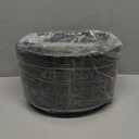 50 Pack Oval Fast Food Baskets, 9 Inch Plastic Storage Basket, Black Food Serving Tray for Fries, Hot Dogs, Burger, Sandwiches, Picnics