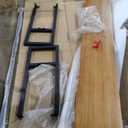 Modern Bar Table Solid Wood Bar Height Table Window Table for Living Room, Foyer, Small Space, Without Chairs 94.5" L x 15.7" W x 41.3" H