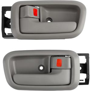 Gledewen Interior Door Handles W/Bezel (Pair), Compatible with Toyota Tundra 2000-2006, Beige, Front Left Driver & Right Passenger, 692050C010B1,692060C010B1 Inside Handle Door Part