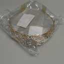 Didder Gold Crystal Tiara Crown Headband Princess Elegant Crown with combs for Women Girls Bridal Wedding Prom Birthday Party