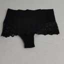 Sexy Underwear Women High Waisted Tummy Control Panties Thongs Underpants (Small, Black)