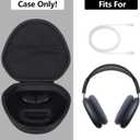 Hard Case Replacement for Apple Airpods Max Over-Ear Headphones (Midnight Black Case)