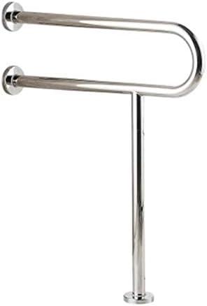 WAZZJ Handicap Grab Bars Toilet Rail Bathroom Support for Elderly Bariatric Disabled Stainless Steel Commode Medical Accessories Safety Hand Railing Guard Frame Shower Assist Aid Handrails Hand Grips