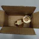 3/4” GHT Male x 1” NPT Female Connector, Brass Garden Hose Fitting, Adapter, Industrial Metal Brass Garden Hose to Pipe Fittings Connect (2 Pack)