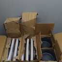 Famiware Saturn Dinnerware Sets, 12 Pieces Dish Set, Plates and Bowls Sets for 4, Dark Gray