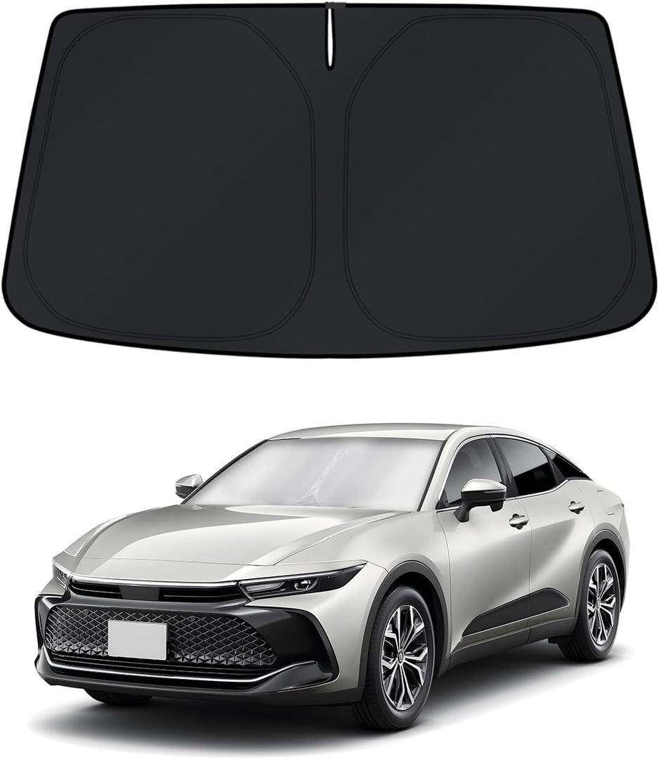 KUST Windshield Sun Shade for Toyota Crown 2023 2024 2025 2026 Accessories Window Sunshade Sun Visor Protector Foldable Blocks UV Rays Keep Your Car Cooler