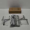 GAVISCITY Heavy-Duty Garden Hose Holder with Stable Base and Tool Hooks, Freestanding Metal Hose Hanger Garden Hose Storage Holds 151Ft Hose, Rustproof Water Hose Holder for Outside Yard Lawn, Black