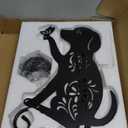 Dog Decorative Garden Stakes Dog Holding Solar Lantern Decorative Garden Stakes for Yard,Lawn,Patio,Pathway,Outdoor Decor Metal Dogs