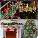 48 Set Mini Nativity Scene Religious Christmas Cards Bulk with Envelopes and Hanging Rope Unique Shaped Xmas Tree Ornament Greeting Cards Decoration for Christmas Holiday Party Supplies