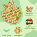 St. Patrick's Day Dog Bandanas with Snap Button, 2 Pack Reversible Green Bandanas for Small, Medium, and Large Dogs, Adjustable Pet St. Patrick's Costume Accessory for Photo Shoot (Large)