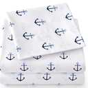 1500 Supreme Kids Bed Sheet Collection - Fun Colorful and Comfortable Boys and Girls Toddler Sheet Sets - Deep Pocket Wrinkle Free Soft and Cozy Bedding - Twin, Anchor