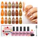 AIMEILI Cat Eye Gel Nail Polish U V LED Hema Free Cruelty Free Vegan Gel Polish Colors for Nail Art Kit Set Of 6pcs X 10ml - Kit Set 67