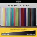 Eclipse Kendall Textured Blackout Thermal Rod Pocket Window Curtain, Insulating & Noise Reducing Curtains for Bedroom or Living Room (1 Panel), 63 in Long x 42 in Wide, Indigo