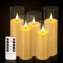 Flameless Candles,Battery Operated LED Candles Ideal for Halloween, Christmas,Home Decor,Home Party Wedding Indoor Outdoor,White 2.2X56677H