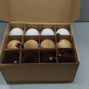 Palonu 24 Pcs Velvet Christmas Balls, 3.15 Inch Flocked Ornaments with Velvet Ribbons, Shatterproof Plastic Christmas Bulbs Ornaments for Holiday Xmas Hanging Decoration (Brown Khaki Cream White)