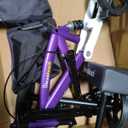 BlessReach Steerable Knee Walker Deluxe Medical Scooter for Foot Injuries Compact Crutches, with Dual Rear on-Wheel Brake and Shock Absorption Under The Knee pad（Purple）