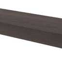 HIGH & MIGHTY 515665 Modern 36" Floating Shelf Holds up to 25lbs, Easy Tool-Free Dry Wall Installation, Flat, eCommerce Packaging, Espresso