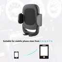 Car Cell Phone Holder Mount for Jeep Wrangler (2007-2024) JL JK 4XE Gladiator (2020-2024) Rubicon Sahara JKU Sport S Mojave X Accessories Circular Air Vents Cellphone Mobile Phone Stand Mini Cooper