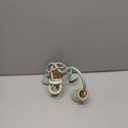 Baby Teething Toys, High Chair Toy with Suction Cup for Infant Toddlers 6 12 18 24 Month, Food Grade Silicone Teether with Oak Loop, Montessori Sensory Educational Baby Bath Toy Gifts (Green)