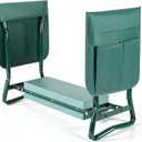 Garden Kneeler and Seat, 2-in-1 Gardening Kneeling Bench, Foldable Heavy Duty Garden Stool with Cushioned Pad, Gardening Gifts for Seniors Women -1PCS