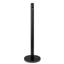 40" Black Free Standing Smoker Pole and Base. For use Outside of Office, Restaurants, Bars, and Convenience Stores. Smokeless Outdoor Ashtray Cigarettes Ash Butt Disposal. Ashtrays for cigarettes