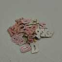 CHENGU 52 Pieces Chenille Letter Patches A-Z Alphabet Iron on Patches Bulk Gold Glitter Border Repair Embroidered Patch for Clothing Caps Sweaters Bags Jackets Shirt(Pink, White, Glitter Style)
