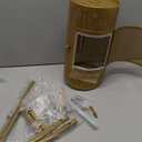 Raffle Drum, Heavy Duty Raffle Ticket Spinner Cage with Wooden Silent Design Turning Handle, Thickened Raffle Ticket Box for Lottery Games, Bingo, Raffle Balls