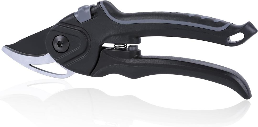 Bypass Secateurs Hand Gardening Pruners Lightweight Garden Pruning Scissors with SK-5 High Carbon Steel Blades and Safety Lock Rust Resistant Gift-Packaged