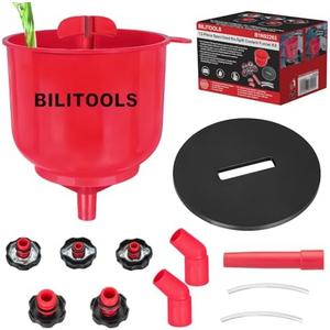 Amazon.com: BILITOOLS No-Spill Coolant Funnel Kit - 12PCS Specialized Radiator Coolant Filling Funnel Kit, Radiator Flush Kit Includes 5 Adapters, Extensions, Compatible with Ford GM|Air Bleeding, Drip-Free : Automotive