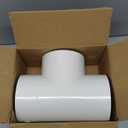 3 Way 4" PVC Tee Pipe Fittings Adapter (Socket x Socket x Socket) Furniture Grade SCH40 4 Inch PVC Elbow Pipe Connector for DIY PVC Shelf Garden Support Structure Storage Frame