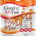GOOD 'N' FUN Triple Flavor Double Pops with Chicken Chews for All Dogs, 12 Ounces, Treat Your Dog to Chews Made with Real Chicken, Beef Hide and Pork Hide (BBD 09/18/2027) 
