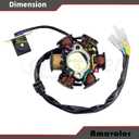 6-Coil Magneto Stator Ignition Generator Aftermarket Replacement Parts Fit for GY6 50cc 70cc 90cc 110cc 125cc Moped ATV Dirt Bike.