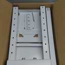 monTEK Heavy-Duty Under Desk PC Mount-No Drilling Installation, Adjustable PC Mount with Protective Pads, Supports up to 66lbs,16.1"-25.6" H, Ideal for Office Home Classroom,White