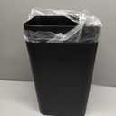 TIPGO Bathroom Trash Can with Lid, 10 Liter/ 2.6 Gallon Slim Garbage Can, Small Trash Bin Waste Basket with Pop-Up Lid for Kitchen, Bedroom, Living Room, Office (2 Pack, Black)