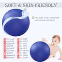 Soft Pilates Ball 9 Inch, Ideal Small Exercise Ball Between Knee Squeeze for Physical Therapy Yoga Core Medicine Abs Pt Bouncy, Mini Rubber Fitball Barre Workout Equipment for Women Men Kid Toddler (Blue)