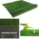 Artificial Grass Turf Lawn Outdoor Indoor 4FTx6FT Fake Grass Carpet for Pets 0.4 Inch Realistic Faux Grass Rug with Drain Holes for Garden Lawn Landscape Balcony Party Wedding Christmas Rug