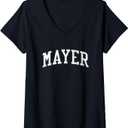 Mayer MN Vintage Athletic Sports JS02 V-Neck T-Shirt