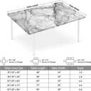 Rectangle Fitted Table Cover Waterproof Stain-Resistant Wipeable Polyester Tablecloths with Elastic Edge Design Fits 6 Foot Tables for Indoor, Picnic, Camping, Outdoor, 72" x 30"