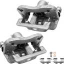 Funire Rear Disc Brake Caliper Assembly with Bracket Compatible with Hyundai Elantra Sedan (2007-2010) L4 2.0L|Rear Driver & Passenger Brake Calipers| Brake Calipers for 19-B3457 & 19-B3456,Set of 2