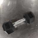 Amazon Basics Rubber Hex Dumbbell Hand Weight, 20lbs