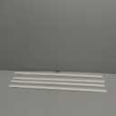 Cabinet Hero Slimline Cabinet Edge Protector - Prevents Chipping, Wear, Discoloration - Drawer Edge Guard, Bumper for Drawer - Easy Slip-On Installation - 3/4" Thick, 24" Length, White, Pack of 4