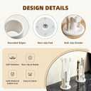 6 x Toothbrush Holders for Bathrooms 4-Tier Rotating Tooth Bursh Holder Countertop Toothbrush Holder Toothbrush Storage Organizer Toothbrush Stand Makeup Brush Holder Pen Holder Razor Holder (White)