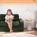 MAXYOYO Convertible Sofa Bed for Boys and Girls, Floor Kids Bean Bag Chair, 41" Tri-fold Loveseat