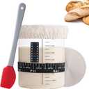 Sourdough Starter Glass Jar, 26 OZ Large Wide Mouth Jar for Sour Dough Starter, Easy to Use Sourdough Bread Baking Supplies Kit for Beginners and Pro, 1 Pack