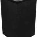 Square Lampshade, 20X12X12CM Fabric Lamp Shade, Black Fine Linen Replacement Lamp Shade for Table Lamp Floor Lamp (E27)