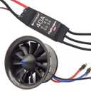 EDF 50mm 4900KV 3S Maximum Thrust 770g 11 Blades Ducted Fan with RC Brushless Motor with ESC 40A(2~4S) Balance Tested for EDF RC Jet Airplane