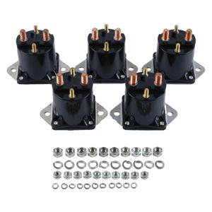 5X 4-Terminals 36V Solenoid 8016 Compatible with Club Car DS Golf Carts Precedent Series 1976-1998