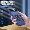 for Google Pixel 10 Case [15 FT Military Grade Drop Protection] with Screen Protector & Lens Protector Heavy-Duty Shockproof Kickstand Case for Pixel 10 Dark Blue