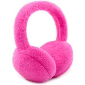 Women Ear Muffs Winter Girls White Earmuffs Fuzzy Kids Black Ear Muff Cute Fluffy Ear Warmers Foldable Ear Covers Boy (Pink)